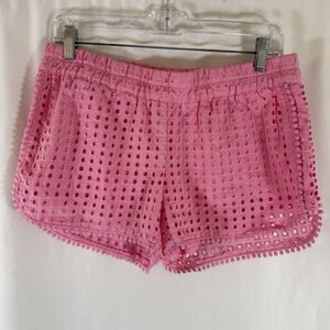 Lilly Pulitzer X Target Shorts Women's Small Pink Pocketless 3" Inseam Pull On